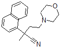 CAS 登录号:2982-09-4, alpha-甲基-alpha-(1-萘基)-4-吗啉丁腈