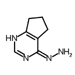 CAS 登录号：299441-29-5， 4-肼基-6,7-二氢-5H-环戊二烯并[d]嘧啶