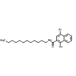 CAS 登录号：29978-16-3， 4-溴-N-十二烷基-1-羟基-2-萘甲酰胺