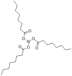 CAS 登录号：3002-63-9， 辛酸铝