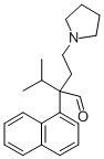 CAS 登录号:30121-14-3, 3-甲基-2-萘-1-基-2-(2-吡咯烷-1-基乙基)丁醛
