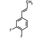 CAS 登录号：301308-13-4， 1,2-二氟-4-[(1E)-1-丙烯-1-基]苯