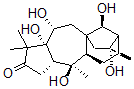 CAS 登录号:30272-18-5, (6-beta,14R)-5,6,10,14,16-五羟基-木藜芦素-3-酮