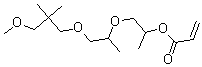 CAS#: 302911-83-7, 2-Propenoic acid 2-[2-(3-methoxy-2,2-dimethylpropoxy)-1-methylethoxy]-1-methylethyl ester