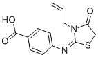 CAS#: 303093-13-2, 4-[(4-Oxo-3-Prop-2-Enyl-1,3-Thiazolidin-2-Ylidene)Amino]Benzoic acid