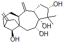 CAS 登录号:30460-60-7, (2S,3aS,4aS,7S,9aR,11R,11aR,12R)-十二氢-1,1-二甲基-4,8-二亚甲基-7,9a-甲桥-9aH-环戊二烯并(b)庚搭烯-2,11,11a,12(1H)-四醇