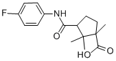 CAS 登录号：304666-33-9， (1S,3S)-3-[(4-氟苯基)氨基甲酰]-1,2,2-三甲基环戊烷-1-羧酸