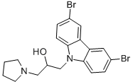 CAS#: 304893-77-4, 1-(3,6-Dibromo-Carbazol-9-Yl)-3-Pyrrolidin-1-Yl-Propan-2-Ol