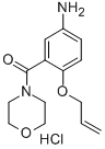 CAS 登录号:30533-72-3, (5-氨基-2-丙-2-烯氧基苯基)-吗啉-4-基甲酮盐酸盐