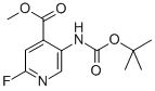 CAS 登录号：305371-15-7， 5-(叔丁氧羰基氨基)-2-氟异烟酸甲酯