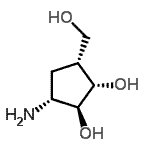 CAS 登录号：305384-32-1， (1S,2S,3R,5R)-3-氨基-5-(羟基甲基)-1,2-环戊烷二醇