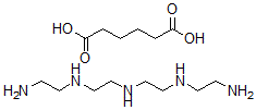 CAS 登录号:30580-35-9, 己二酸与N-(2-氨基乙基)-N'-(2-((2-氨基乙基)氨基)乙基)-1,2-乙二胺的聚合物