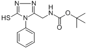 CAS 登录号：306935-45-5， 5-(N-叔丁氧羰基氨基甲基)-4-苯基-1,2,4-三唑-3-硫醇