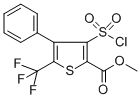 CAS 登录号:306935-98-8, 3-(氯磺酰基)-4-苯基-5-(三氟甲基)噻吩-2-羧酸甲酯