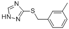 CAS#: 307545-27-3, 3-[(3-Methylbenzyl)Thio]-1H-1,2,4-Triazole