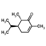 CAS 登录号：308796-89-6， (5S,6S)-5-异丙基-2,6-二甲基-2-环己烯-1-酮