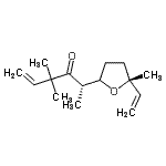 CAS 登录号：30925-48-5， (2S)-4,4-二甲基-2-[(5R)-5-甲基-5-乙烯基四氢-2-呋喃基]-5-己烯-3-酮