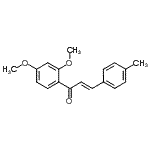 CAS 登录号：30929-45-4， (2E)-1-(2,4-二甲氧基苯基)-3-(4-甲基苯基)-2-丙烯-1-酮