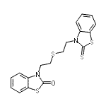 CAS 登录号：30979-04-5， 3-(2-{[2-(2-硫代-1,3-苯并噻唑-3(2H)-基)乙基]硫基}乙基)-1,3-苯并噻唑-2(3H)-酮