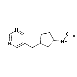 CAS 登录号：310881-10-8， N-甲基-3-(5-嘧啶基甲基)环戊烷胺