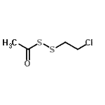 CAS 登录号：31172-00-6， 2-氯乙基乙烷(二硫代过氧代)酸酯