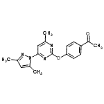 CAS 登录号：312308-96-6， 1-(4-{[4-(3,5-二甲基-1H-吡唑-1-基)-6-甲基-2-嘧啶基]氧基}苯基)乙酮
