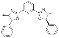 CAS#: 312624-05-8, 2,6-Bis[(4R,5R)-4-methyl-5-phenyl-4,5-dihydro-1,3-oxazol-2-yl]pyridine