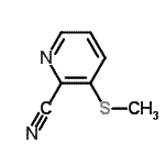 CAS 登录号：312904-91-9， 3-(甲硫基)-2-吡啶甲腈