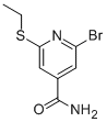 CAS 登录号：313269-87-3， 2-溴-6-(乙硫基)-4-吡啶甲酰胺