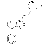 CAS#: 31363-09-4, N,N-Diethyl-2-[3-(1-Phenylpropyl)-1,2,4-Oxadiazol-5-Yl]Ethanamine