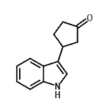 CAS 登录号：313663-95-5， 3-(1H-吲哚-3-基)环戊酮