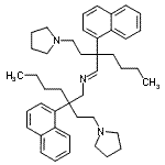 CAS 登录号：31385-05-4， (1E)-2-(1-萘基)-N-{2-(1-萘基)-2-[2-(1-吡咯烷基)乙基]己基}-2-[2-(1-吡咯烷基)乙基]-1-己烷亚胺