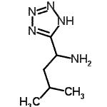 CAS 登录号：31603-07-3， 3-甲基-1-(1H-四唑-5-基)丁烷-1-胺