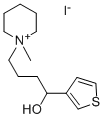 CAS 登录号:31648-12-1, 4-(1-甲基哌啶-1-鎓-1-基)-1-噻吩-3-基丁烷-1-醇碘化物