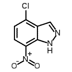 CAS 登录号：316810-81-8， 4-氯-7-硝基-1H-吲唑