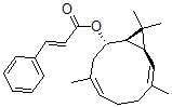 CAS 登录号：31685-97-9， [(1R,2S,4Z,8Z,10S)-4,8,11,11-四甲基-2-双环[8.1.0]十一碳-4,8-二烯基](E)-3-苯基丙-2-烯酸酯