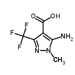 CAS 登录号:317806-51-2, 5-氨基-1-甲基-3-(三氟甲基)-1H-吡唑-4-羧酸