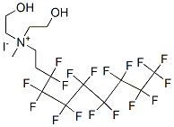 CAS 登录号：31841-41-5， 3,3,4,4,5,5,6,6,7,7,8,8,9,9,10,10,10-十七氟癸基-二(2-羟基乙基)-甲基铵碘化物