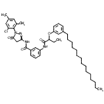 CAS#: 31888-96-7, N-[1-(2-Chloro-4,6-Dimethylphenyl)-5-Oxo-4,5-Dihydro-1H-Pyrazol-3-Yl]-3-{[2-(3-Pentadecylphenoxy)Butanoyl]Amino}Benzamide