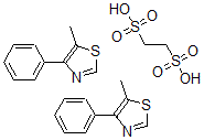 CAS 登录号:31892-68-9, 5-甲基-4-苯基噻唑1,2-乙烷二磺酸酯(2:1)