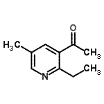 CAS 登录号：31931-77-8， 1-(2-乙基-5-甲基-3-吡啶基)乙酮