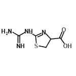 CAS#: 32132-65-3, 2-Carbamimidamido-4,5-dihydro-1,3-thiazole-4-carboxylic acid