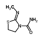 CAS 登录号：324035-22-5， (2Z)-2-(甲基亚胺)-1,3-噻唑烷-3-甲酰胺