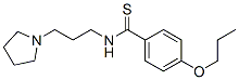 CAS 登录号:32416-22-1, 4-丙氧基-N-(3-吡咯烷-1-基丙基)苯硫代甲酰胺