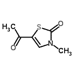 CAS 登录号：32497-13-5， 5-乙酰基-3-甲基-1,3-噻唑-2(3H)-酮