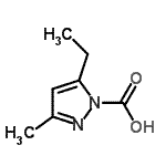 CAS 登录号：328026-08-0， 5-乙基-3-甲基-1H-吡唑-1-羧酸