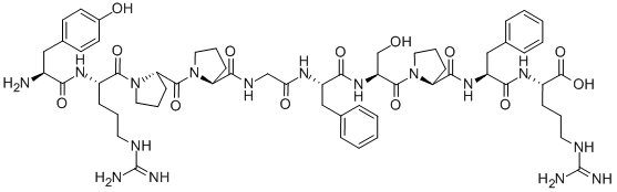 CAS 登录号:33289-76-8, 酪氨酰-精氨酰-脯氨酰-脯氨酰-甘氨酰-苯丙氨酰-丝氨酰-脯氨酰-苯丙氨酰-精氨酸