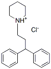 CAS 登录号：3329-14-4， 1-(3,3-二苯基丙基)哌啶鎓氯化物