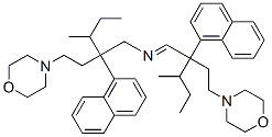 CAS 登录号：33310-69-9， 3-甲基-N-[3-甲基-2-(2-吗啉-4-基乙基)-2-萘-1-基戊基]-2-(2-吗啉-4-基乙基)-2-萘-1-基戊烷-1-亚胺
