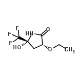 CAS 登录号：333339-80-3， (3R,5R)-3-乙氧基-5-羟基-5-(三氟甲基)-2-吡咯烷酮